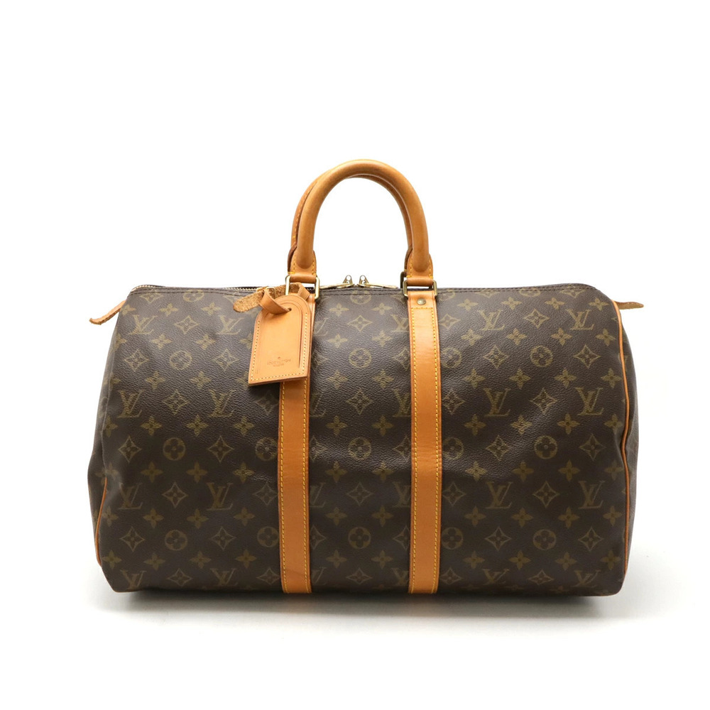 LOUIS VUITTON Monogram Keepall Boston Bag Handbag Travel